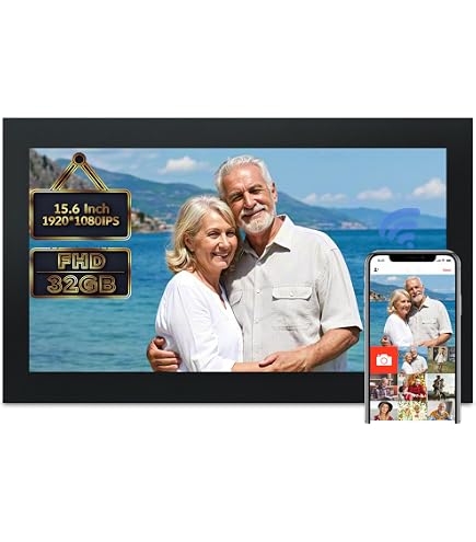 Amazon | FRAMEO 15.6インチ 32GB 大型デジタルフォトフレーム